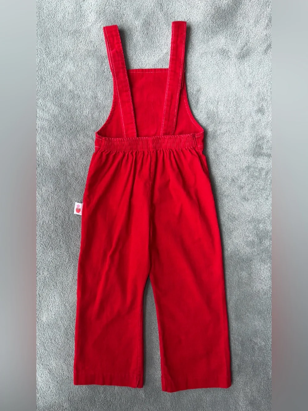 Vintage Strawberry Shortcake Vibrant Red Overalls MCMLXXX (1980)